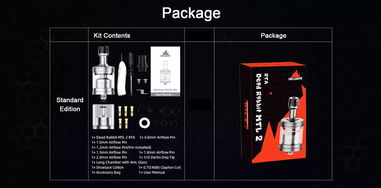 atomizor Dead Rabbit 2 MTL argintiu